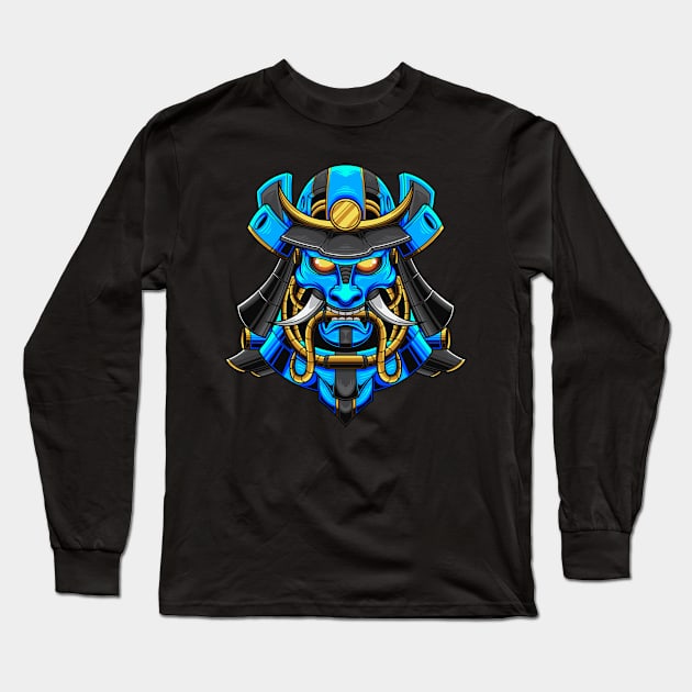 Mecha Samurai 1.4 Long Sleeve T-Shirt by Harrisaputra
